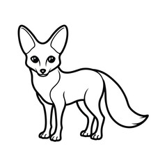 vector illustration of a fox