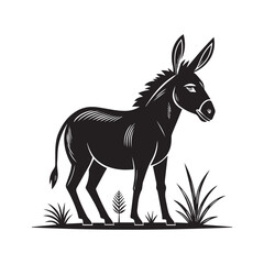 donkey vector illustration