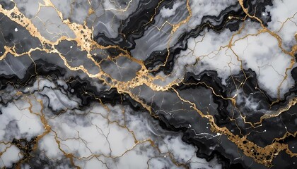 Elegant marble with golden veining