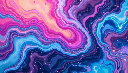 Swirling cosmic rivers of vivid color