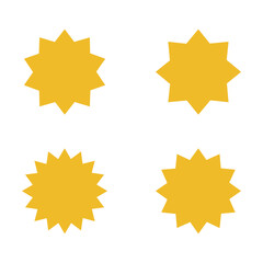 yellow starlight burst icon