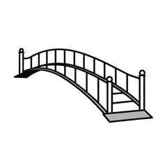 black and white bridge