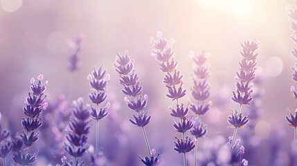 Obraz premium Flowing lavender mist ethereal landscape nature photography soft environment atmospheric viewpoint