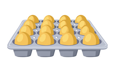 Egg Storage Tray - Vector Illustration