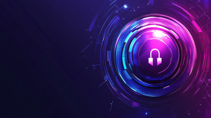 Obraz premium abstract blue background with circles