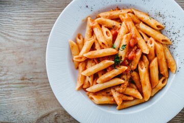 Aromatic Penne Pasta in Creamy Tomato Sauce