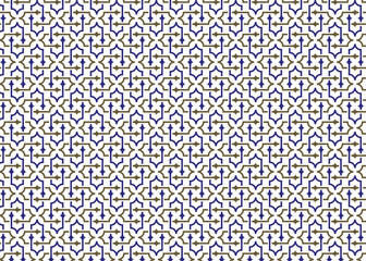 Seamless vector pattern featuring geometric floral shapes and symmetry, Decorative repeating background ideal for textile or home decor