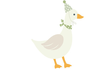 Cute Goose Birthday Sticker graphics
