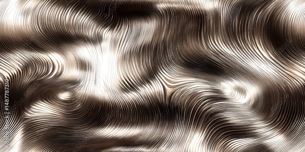 Poster flowing abstract patterns create a mesmerizing visual experience in soothing tones suitable for vari