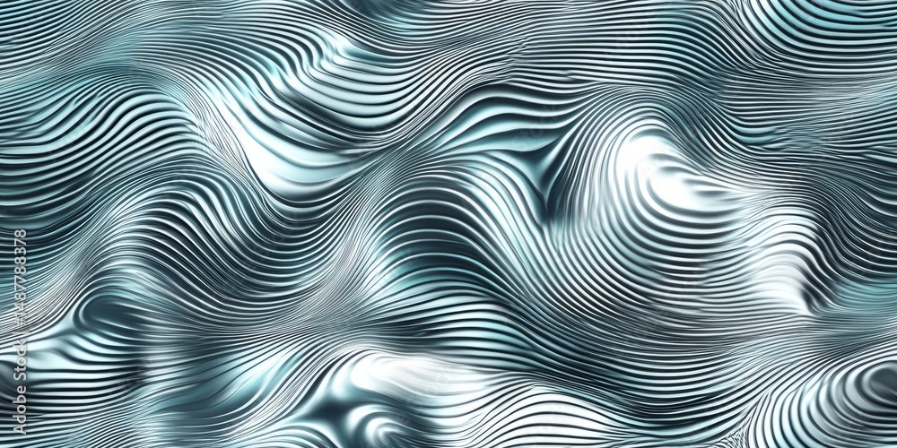 Poster abstract flowing patterns create a mesmerizing visual experience with wavy textures and soothing col