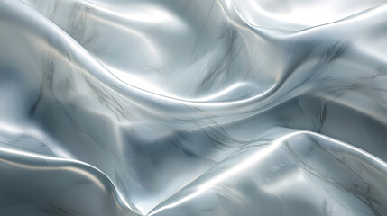 Naklejka premium Luxurious polished marble surface in pale silver elegant texture interior design sleek environment aesthetic viewpoint