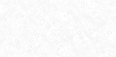 Abstract topographic contour map on white background concept. Topo map with elevation. Contour map. Geographic World Topography map grid abstract.