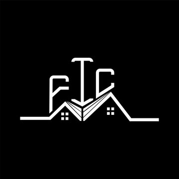 FIC Real State logo design, FIC simple and modern logo. FIC luxurious alphabet design