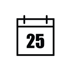 calender icon with white background