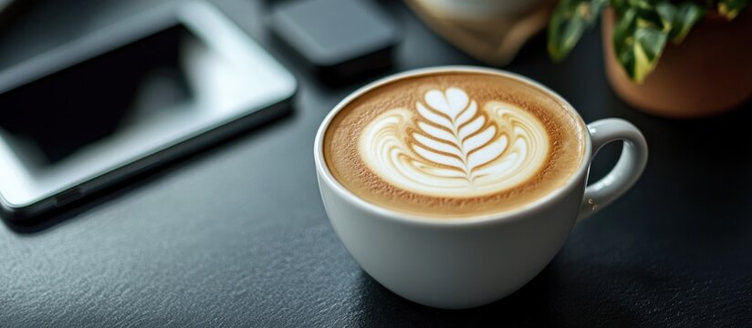 Aromatic Latte Art: Indulge in the creamy, caffeinated bliss of a perfectly crafted latte.