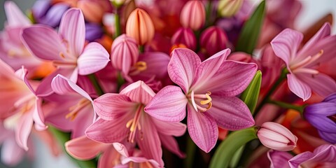 Colorful Hyacinth Flowers - Springtime Blossom Arrangement