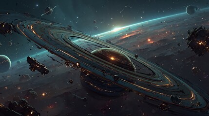 Cosmic Ring: A Galactic Metropolis