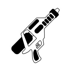 Water gun icon vector. Children's gun illustration sign. Toy gun symbol or logo.