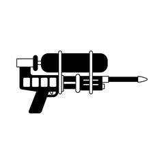 Water gun icon vector. Children's gun illustration sign. Toy gun symbol or logo.