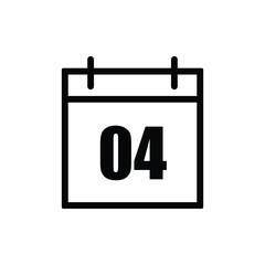 black calendar icon