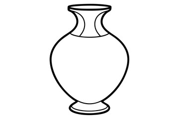 vase vector on white background