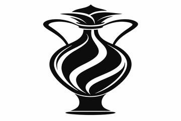 vase vector on white background