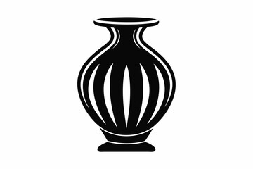 vase vector on white background