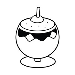 Ice Gola Illustrated as Part of a Comic Strip