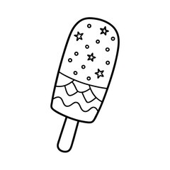 Ice Gola Decorated with Edible Glitter and Candy