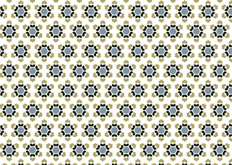 Seamless vector pattern featuring geometric floral shapes and symmetry, Decorative repeating background ideal for textile or home decor