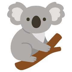 Obraz premium Zoo Koala illustration, Colorful Koala vector, Colorful Safari Animal Clipart, Animal design sublimation 