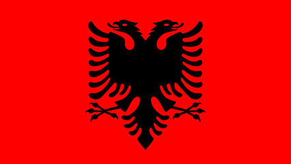 Albania flag 4k