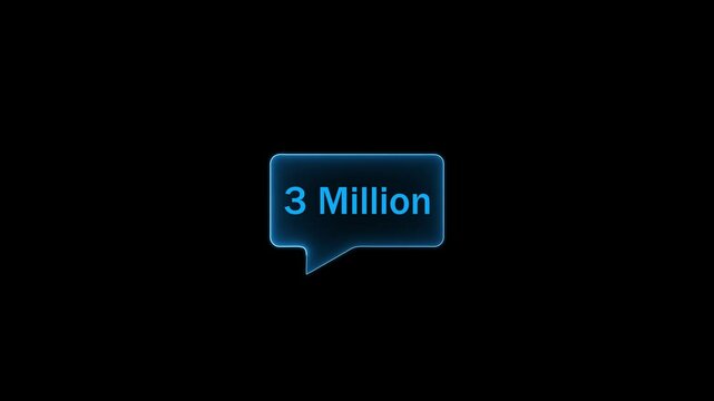 Blue speech bubble icon for social media and online communication design