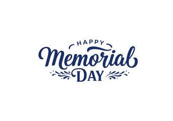 Happy Memorial Day background. National american holiday illustration. Vector Memorial day.
