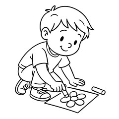 Sidewalk chalk art fun activities for kids 