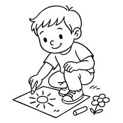 Sidewalk chalk art fun activities for kids 