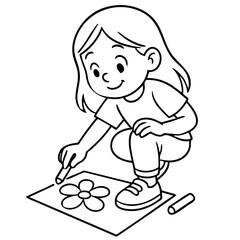 Sidewalk chalk art fun activities for kids 