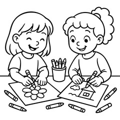 fun activities for kids coloring with crayons and markers