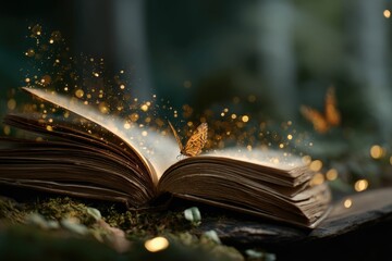 Enchanted Book: Magical Butterfly and Golden Dust