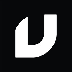 Creative letter U logo design vector template
