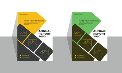 Annual report brochure cover page