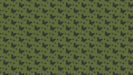seamless vector pattern with butterflies