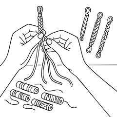 Fun activities for kids Making friendship bracelets