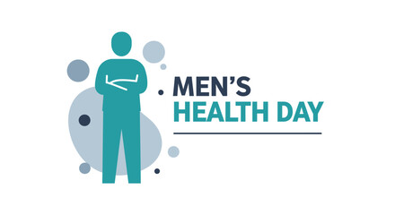 International men's health day vector art.