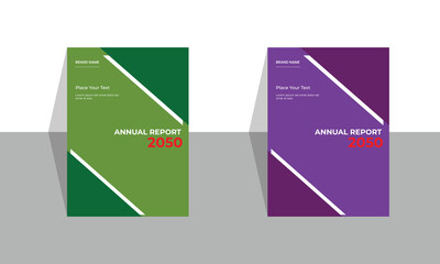 Annual report brochure cover page