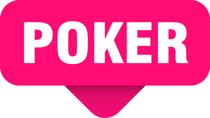 poker sticker. poker sign on transparent background