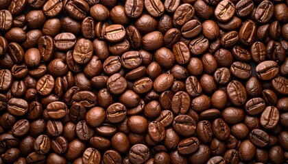 Obraz premium Roasted Coffee Beans Full Frame