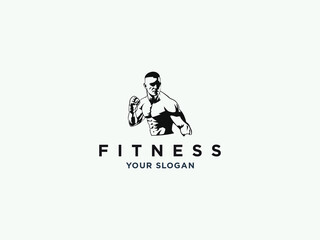 fitness gym or health logo design vector template