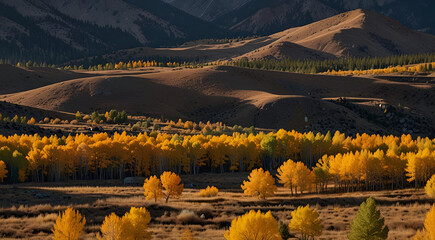 Colorado Autumn Scenic Beauty,generative.ai
