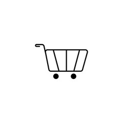 Modern Shopping cart trolley logo design